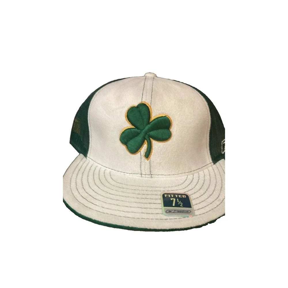 Reebok‎ Suede With Mesh Back Boston Celtics Fitted Hat. Size 7-1/2